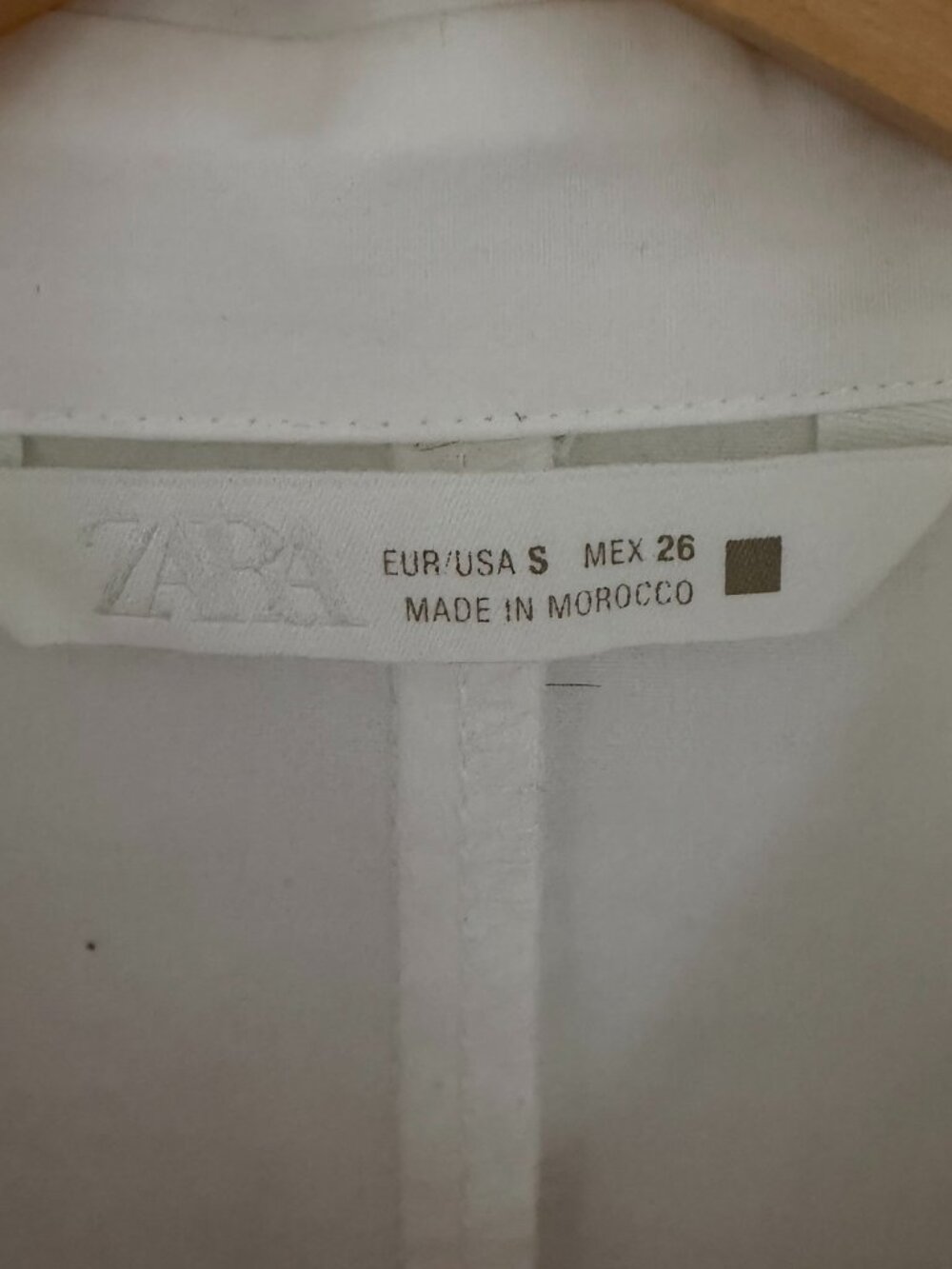 ZARA FITTED WAIST POPLIN DRESS IN WHITE SIZE SMALL - Picture 6 of 9
